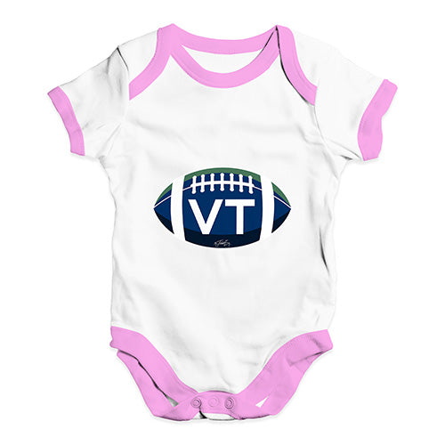 VT Vermont State Football Baby Unisex Baby Grow Bodysuit