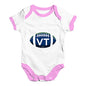 VT Vermont State Football Baby Unisex Baby Grow Bodysuit