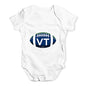 VT Vermont State Football Baby Unisex Baby Grow Bodysuit