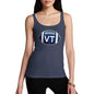 Funny Tank Top For Mom VT Vermont State Football Women's Tank Top Medium Navy