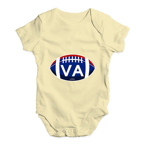 VA Virginia State Football Baby Unisex Baby Grow Bodysuit