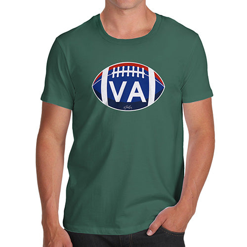 Funny T-Shirts For Men Sarcasm VA Virginia State Football Men's T-Shirt Small Bottle Green