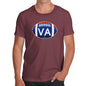 Funny Tshirts For Men VA Virginia State Football Men's T-Shirt Small Burgundy