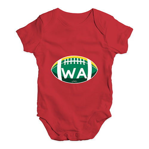 WA Washington State Football Baby Unisex Baby Grow Bodysuit