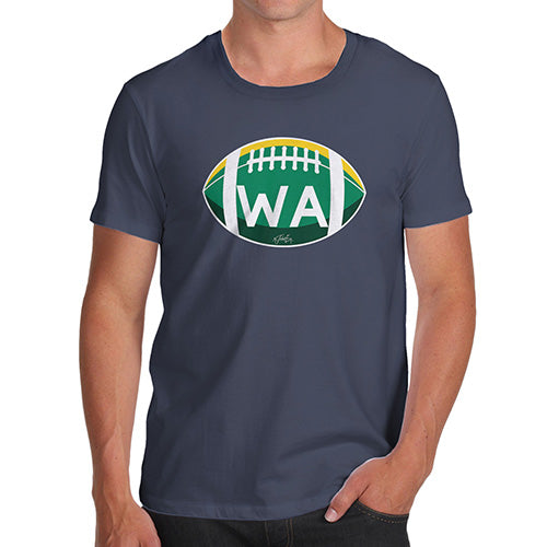 Mens Humor Novelty Graphic Sarcasm Funny T Shirt WA Washington State Football Men's T-Shirt Medium Navy