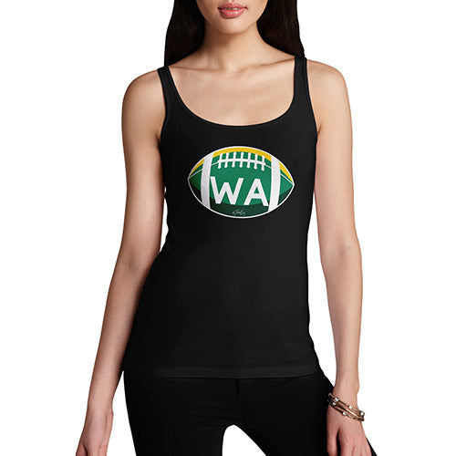 Funny Tank Tops For Women WA Washington State Football Women's Tank Top Small Black
