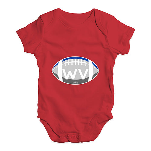 WV West Virginia State Football Baby Unisex Baby Grow Bodysuit