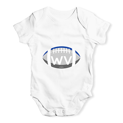 WV West Virginia State Football Baby Unisex Baby Grow Bodysuit