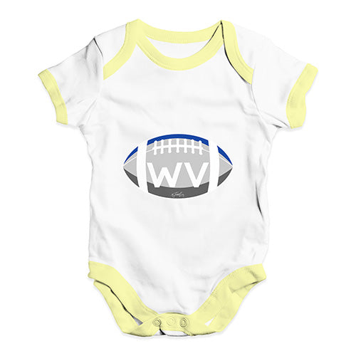 WV West Virginia State Football Baby Unisex Baby Grow Bodysuit