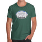 Novelty Tshirts Men WV West Virginia State Football Men's T-Shirt Small Bottle Green