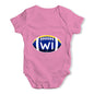 WI Wisconsin State Football Baby Unisex Baby Grow Bodysuit