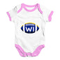 WI Wisconsin State Football Baby Unisex Baby Grow Bodysuit