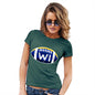 Funny Tshirts For Women WI Wisconsin State Football Women's T-Shirt X-Large Bottle Green