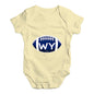 WY Wyoming State Football Baby Unisex Baby Grow Bodysuit