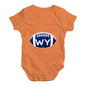 WY Wyoming State Football Baby Unisex Baby Grow Bodysuit