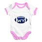 WY Wyoming State Football Baby Unisex Baby Grow Bodysuit