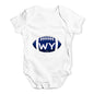 WY Wyoming State Football Baby Unisex Baby Grow Bodysuit