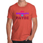 Funny Mens T Shirts My Sexuality Is Maybe Men's T-Shirt Medium Orange