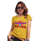 Novelty Tshirts Women My Sexuality Is Maybe Women's T-Shirt Small Yellow