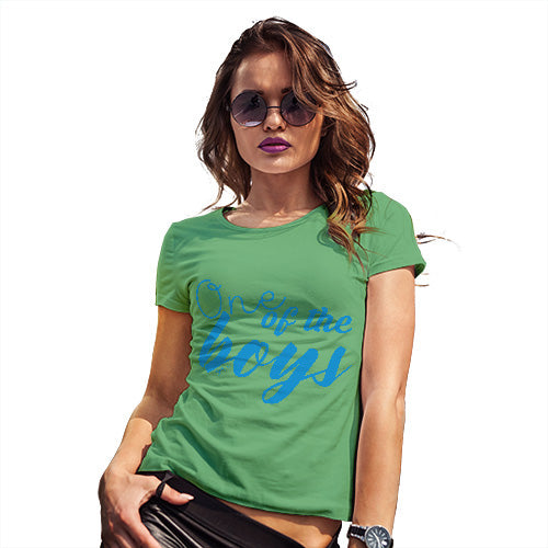 Funny T Shirts For Women One Of The Boys Women's T-Shirt Small Green