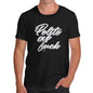 Mens Novelty T Shirt Christmas Polite As F-ck Men's T-Shirt Medium Black