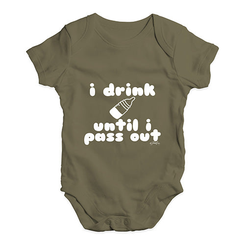 I Drink Until I Pass Out Baby Unisex Baby Grow Bodysuit