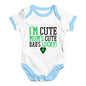 I'm Cute, Mum's Cute, Dad's Lucky Baby Unisex Baby Grow Bodysuit