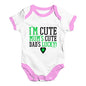 I'm Cute, Mum's Cute, Dad's Lucky Baby Unisex Baby Grow Bodysuit