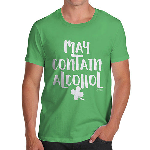 May Contain Alcohol Shamrock Men's T-Shirt