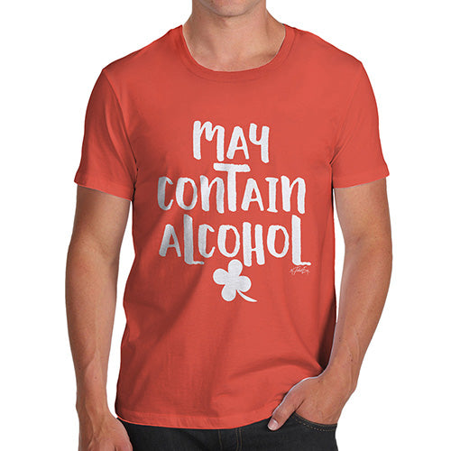 May Contain Alcohol Shamrock Men's T-Shirt