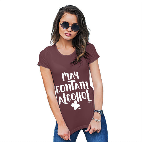 May Contain Alcohol Shamrock Women's T-Shirt