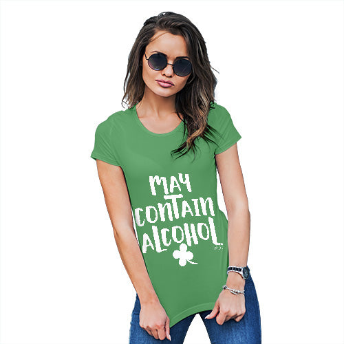 May Contain Alcohol Shamrock Women's T-Shirt