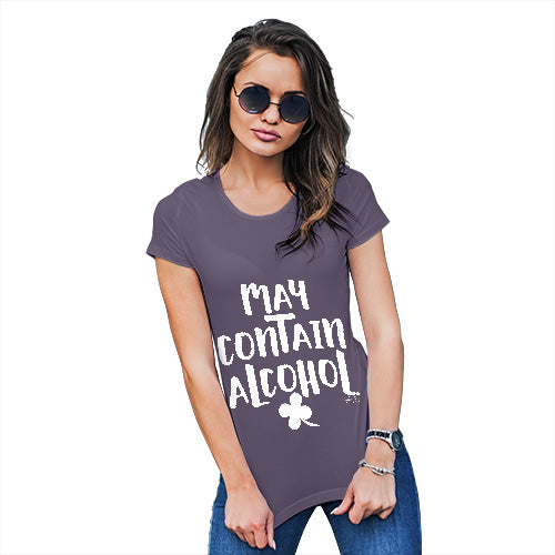 May Contain Alcohol Shamrock Women's T-Shirt