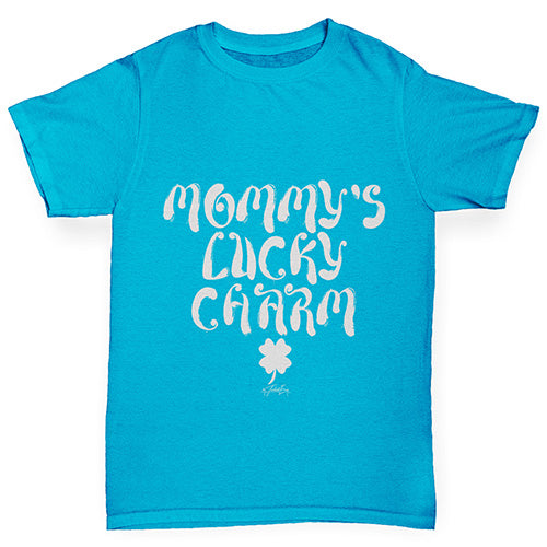 Mummy's Lucky Charm Shamrock Girl's T-Shirt