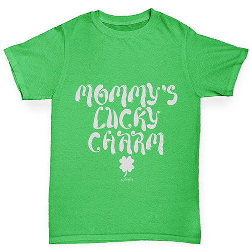 Mummy's Lucky Charm Shamrock Girl's T-Shirt