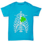 X-ray Irish Shamrock heart Boy's T-Shirt