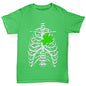 X-ray Irish Shamrock heart Boy's T-Shirt