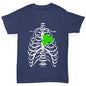 X-ray Irish Shamrock heart Boy's T-Shirt