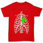 X-ray Irish Shamrock heart Boy's T-Shirt