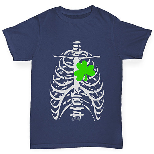 X-ray Irish Shamrock heart Girl's T-Shirt