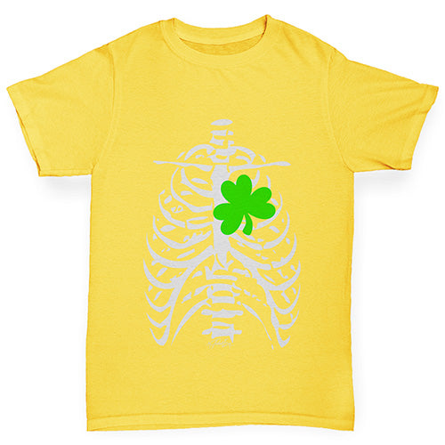 X-ray Irish Shamrock heart Girl's T-Shirt