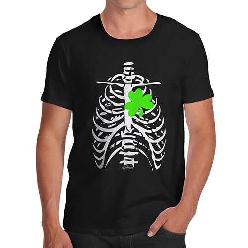 X-ray Irish Shamrock heart Men's T-Shirt