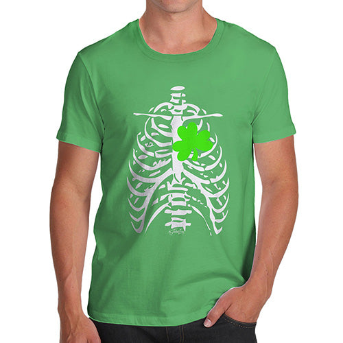 X-ray Irish Shamrock heart Men's T-Shirt