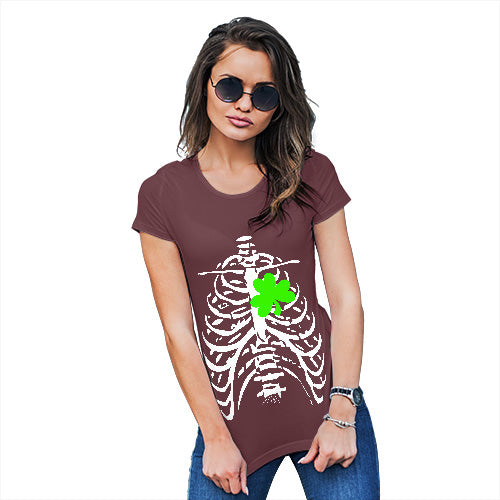 X-ray Irish Shamrock heart Women's T-Shirt