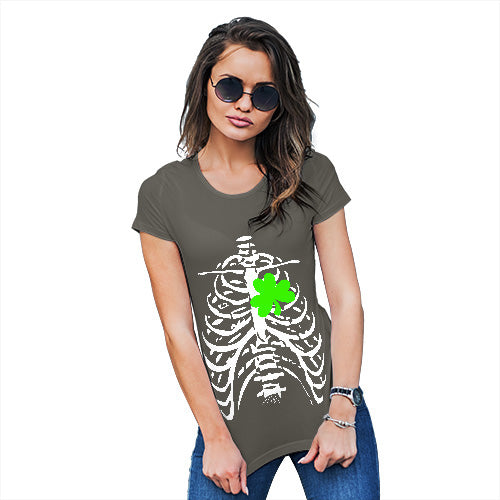 X-ray Irish Shamrock heart Women's T-Shirt