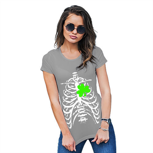 X-ray Irish Shamrock heart Women's T-Shirt