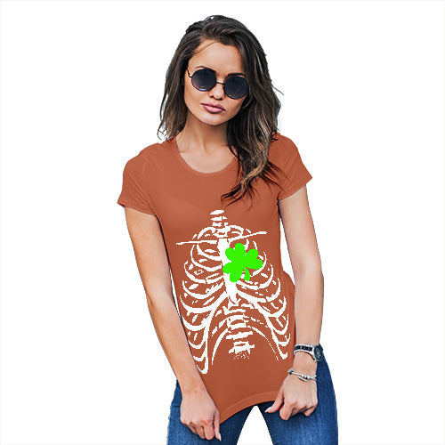 X-ray Irish Shamrock heart Women's T-Shirt