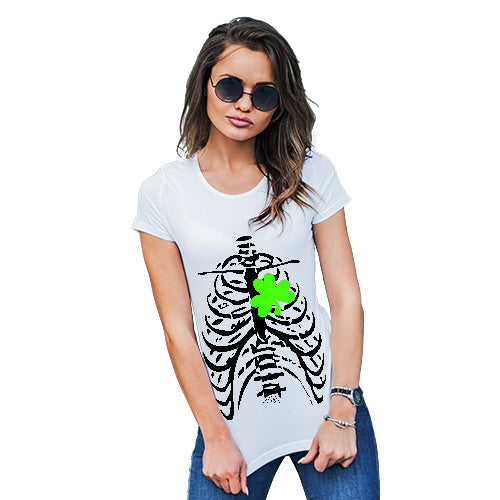 X-ray Irish Shamrock heart Women's T-Shirt