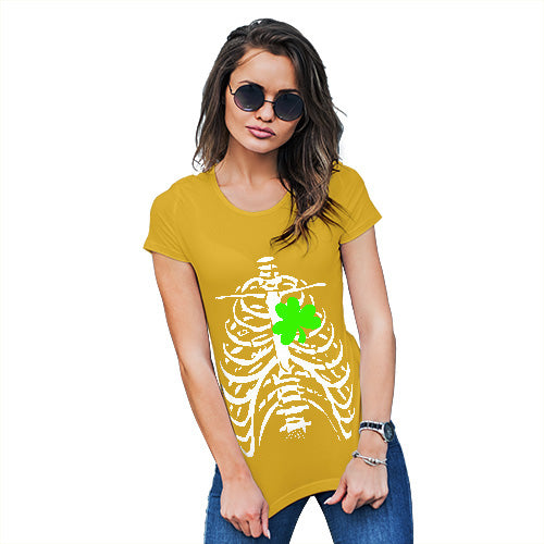 X-ray Irish Shamrock heart Women's T-Shirt