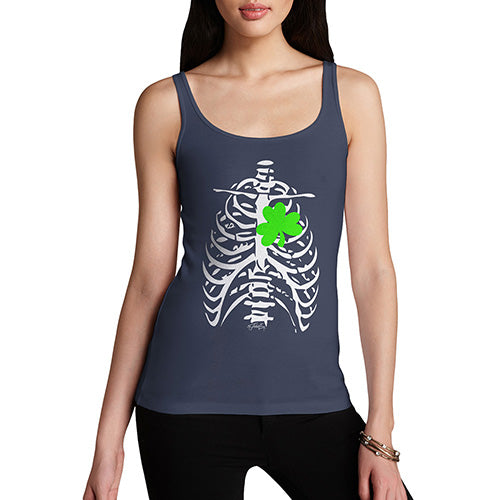 X-ray Irish Shamrock heart Women's Tank Top